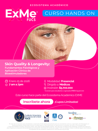 CURSO BIOESTIMULADORES: Skin Quality & Longevity: Fundamentos Fisiológicos y Aplicación Clínica de Bioestimuladores