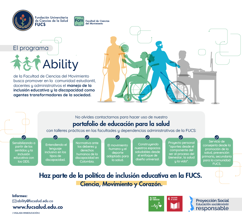 Ability: inclusión educativa y discapacidad como motores de transformación en la FUCS